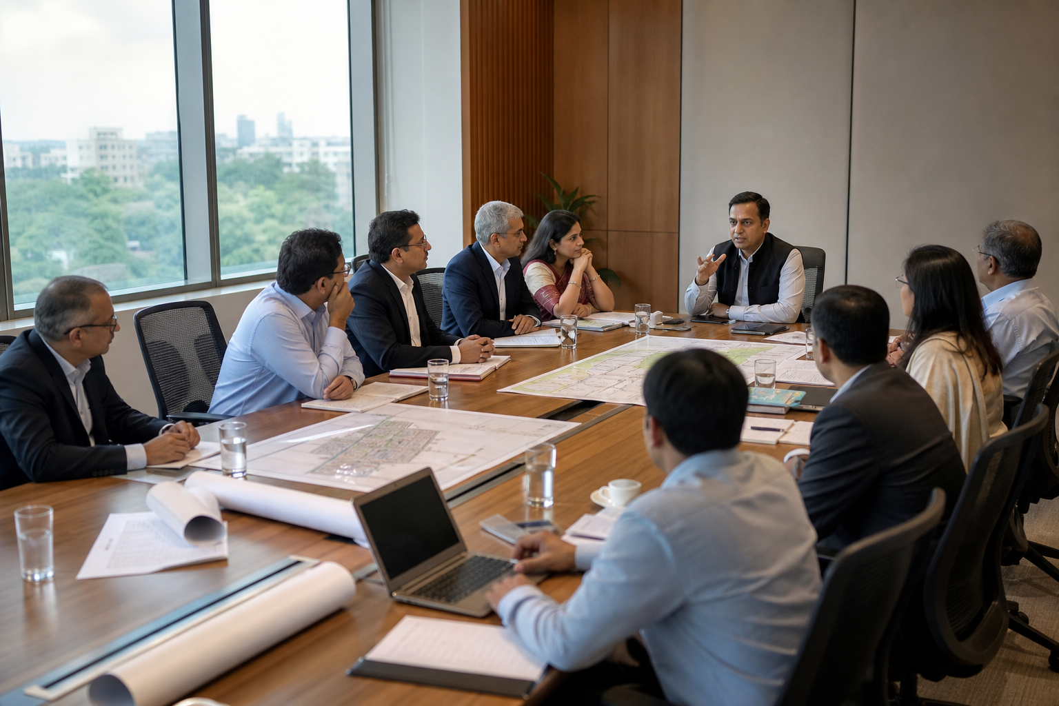 Association members in a governance meeting